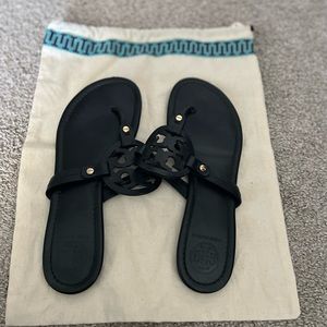 Tory Burch Miller Sandals -size 9, black